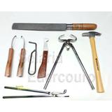 Kit para ferrador profissional para casquear cavalo quarto de milha mangalarga equinos - Selaria edercouro