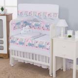 Kit para Mini Berço 8 peças 100% Algodão Primavera Rosa - I9 baby