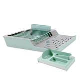 Kit para pia de cozinha 02 peças com Escorredor e organizador Menta Brinox