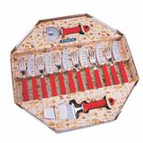 Kit Para Pizza Tramontina Inox 14 Peças Vermelho