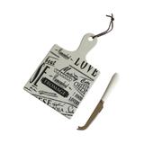 Kit para queijo 2 pcs 30,5cm x 26,3cm x 2,8cm - Btc decor