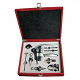 Kit para vinho 10 pcs em estojo de madeira - Btc decor