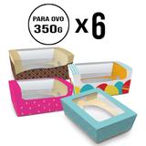 Kit Páscoa Com 24 Embalagens/Caixas Com 4 Estampas Ovo 350g - Cromus