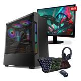 Kit PC Gamer Neologic Start NLI81625 Ryzen 5 3400G 8GB (Radeon Vega 11 Integrado) SSD 240GB + Mon 19,5"