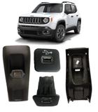Kit PCD Entrada USB 16V + Moldura Traseira Renegade Original - Jeep