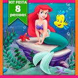 Kit Pequena Sereia 08 Pessoas - Festabox