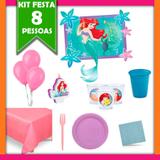 Kit Pequena Sereia 08 Pessoas - Festabox