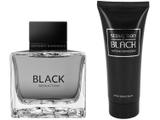 Kit Perfume Antonio Banderas Seduction in Black - Masculino Eau de Toilette 100ml Loção Pós Barba