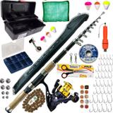 Kit Pesca Pescaria Completa Vara 3,50 Molinete Maleta Itens - Xingu Marine Sports