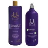Kit pet society shampoo extra soft 1lt + mascara de hidratação liso perfeito 480ml