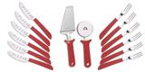 Kit Pizza 14pcs Tramontina - Vermelho