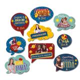 Kit Placas Decorativas As Aventuras de Poliana 09 unidades Festcolor - Festabox