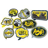 Kit Placas Decorativas Batman Geek 09 unidades Festcolor - Festabox