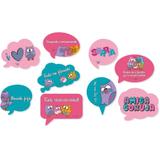 Kit Placas Decorativas Bubu e as Corujinhas 09 unidades Festcolor - Festabox