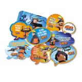 Kit Placas Decorativas Naruto 09 unidades Festcolor - Festabox