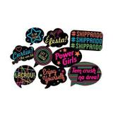 Kit Placas Festa Neon Festcolor