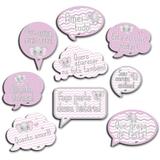 Kit Plaquinhas Decorativas Elefantinha 09 unidades Festcolor - Festabox