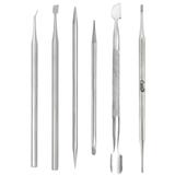 Kit Podologia Manicure Pedicure 6 Instrumento Inox Autoclave - Santa clara