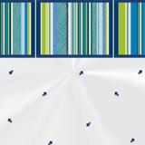Kit Poli Cesta C/Laço 45X59Cm Aguila Listras Turquesa - Cromus