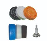 Kit Polimento Lustro 7pç Aluminio Inox Latao Massa Roda 3pol - Jacaré