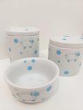 Kit Porcelana Carneirinhos Azul