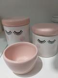 Kit Porcelana Cilios Rosa Bebê