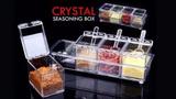 Kit Porta Condimentos Temperos Acrílico Crystal SeasoningKit