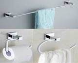 Kit Porta Toalha + Papel Higiênico + Toalheiro Inox- Berlim - Via eshop