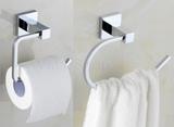 Kit Porta Toalha + Porta Papel Higiênico Em Inox - Berlim - Via eshop