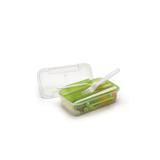 Kit Pote P/Marmita Pequeno 780Ml C/Talheres Plástico - Nitron