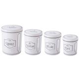 Kit Pote Porta Mantimento Arroz Açúcar Branco Edu Guedes 4un - Plasutil