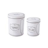 Kit Pote Porta Mantimento Branco Arroz Feijão Edu Guedes 2un - Plasutil