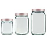 Kit Potes Quadrados Rose Perolado Invicta 101997091940