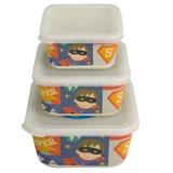 Kit Potes Super Herói Eco Girotondo Baby - 3 unidades