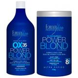 Kit Power Blond Forever Liss Água Oxigenada 35 Volumes 900ml e Pó Descolorante 450g
