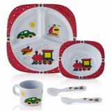 Kit Prato Copo Pratinho Bebe Infantil Melanina - 5 Peças - Baby style