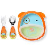 Kit Prato de Treinamento e Talheres Infantil Zoo Cachorro - Skip Hop