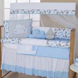 Kit Protetor De Berço Menino Azul Bebe Nuvenzinha 10 Peças (com Saia Do Berço) - Doce lar enxovais