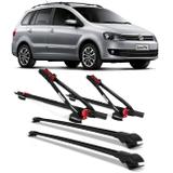 Kit Rack Teto SpaceFox 06 a 14 + 2 Transbikes Eqmax Velox Preto 1 Bike Cada - Prime