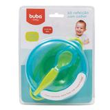 Kit Refeição com Colher - Azul - Buba