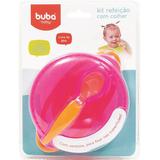 Kit Refeição Com Colher Rosa - Buba
