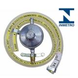 Kit Regulador Registro De Gás + Mangueira e Abraçadeiras - Lcg eletro