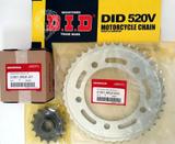 Kit Relação Honda Cb 500X/F/R + Corrente Did Com Retentor