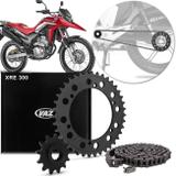Kit Relação Transmissão Com Retentor Honda XRE 300 2009 A 2018 Vaz Xtreme H03974X