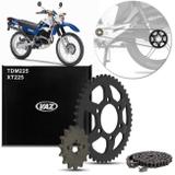 Kit Relação Transmissão Com Retentor Yamaha TDM 225 1997 A 2000 XT 225 1997 A 2006 Vaz Y04346X