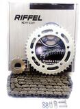 Kit Relação Transmissão Fazer 250 Riffel C/Ret. Aço 1045
