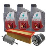 Kit revisão Fiat troca de óleo Selenia K 5w30 Sintético e filtros - Novo Uno 1.0 e Novo Palio 1.0