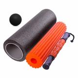 Kit Rolo Liberação 3 Em 1 Miofascial com Bola Lacrosse Massagem - Yangfit