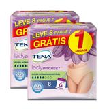 Kit Roupa Íntima Tena Lady Discreet G 16 Unidades