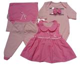 Kit Saída De Maternidade Recém-nascido Menina Cor Rosa/Rosa - Whoshop